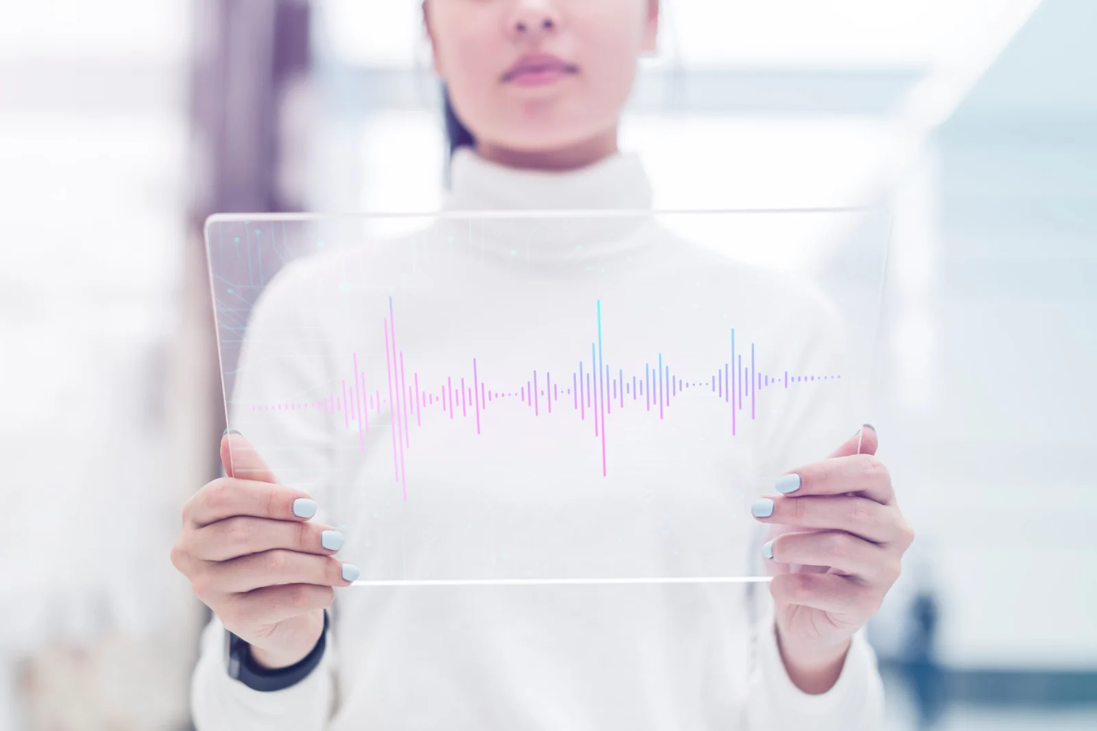 A voice AI conversation in progress